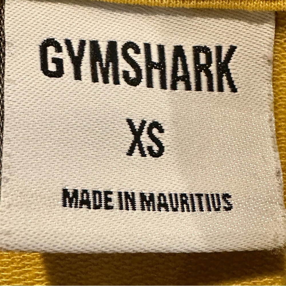 (Sold)Gymshark Cropped Hoodie Mustard Yellow Training Top Women’s Size XS - Picture 8 of 11